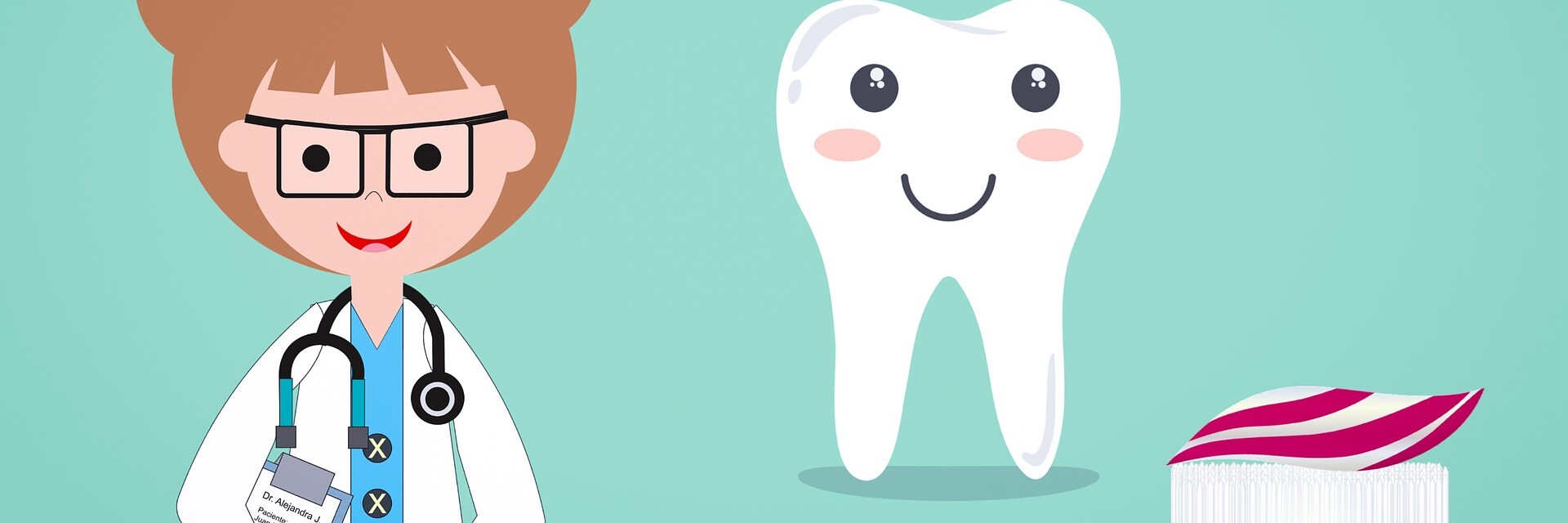 Zahnarztbesuche in Zeiten von Coronavirus Zahnärztin mit Zahn